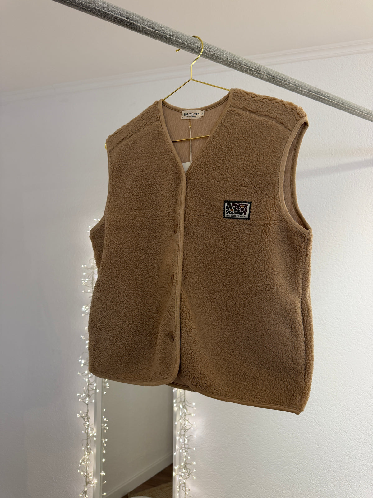 Teddywesten mit patches versch. Farben