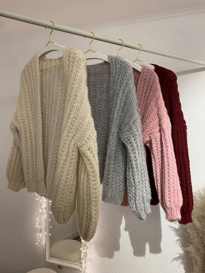 Grob gestrickter Cardigan
