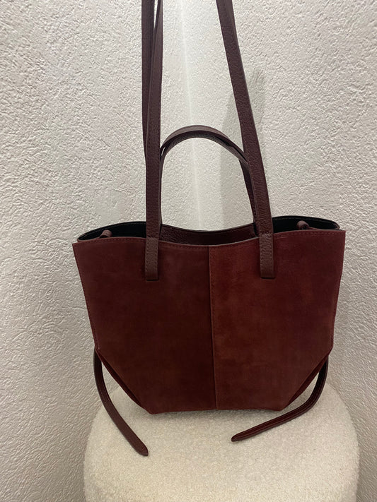 Wildledertasche Bordeaux