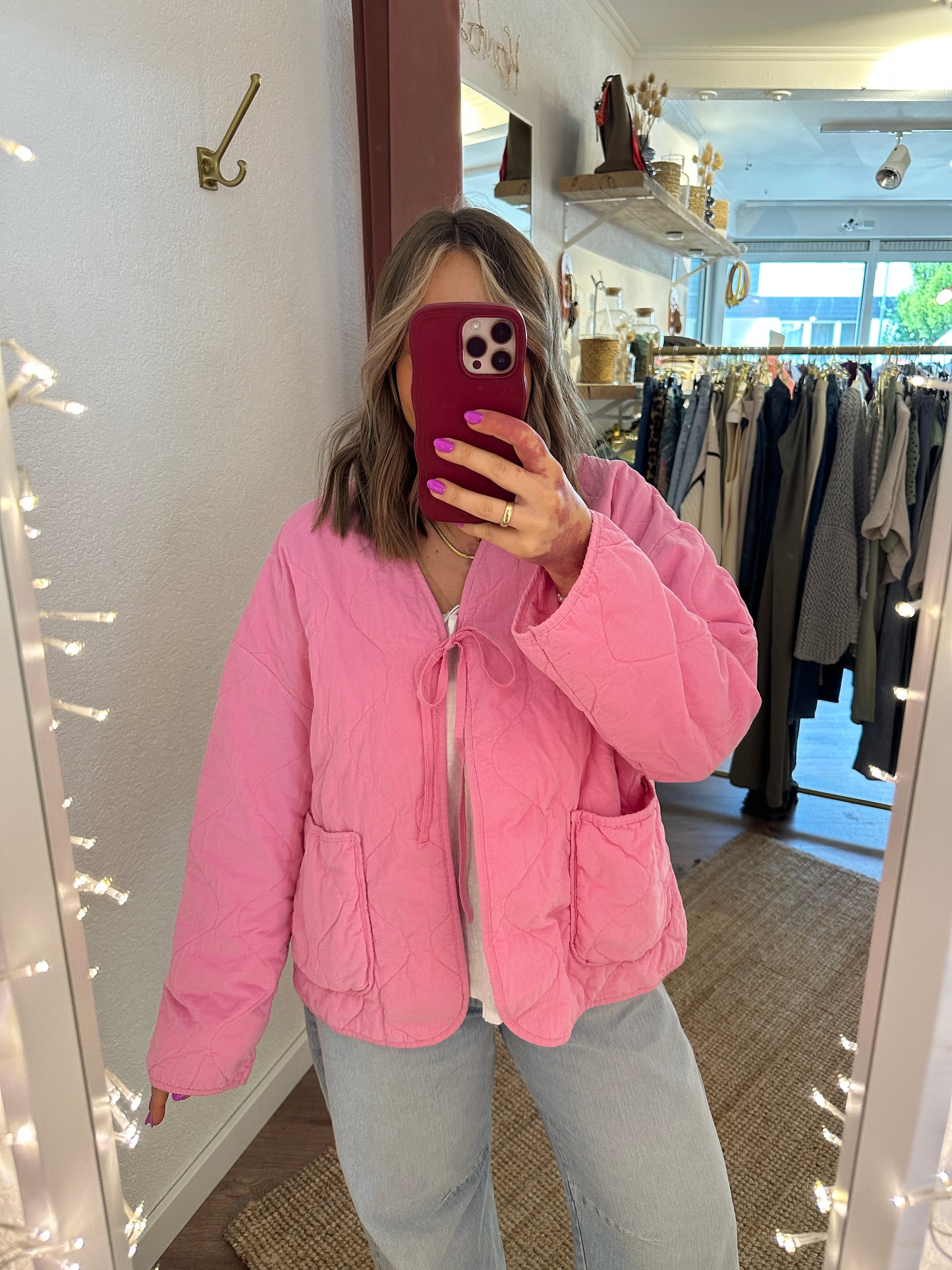 Feine Cordjacke versch. Farben