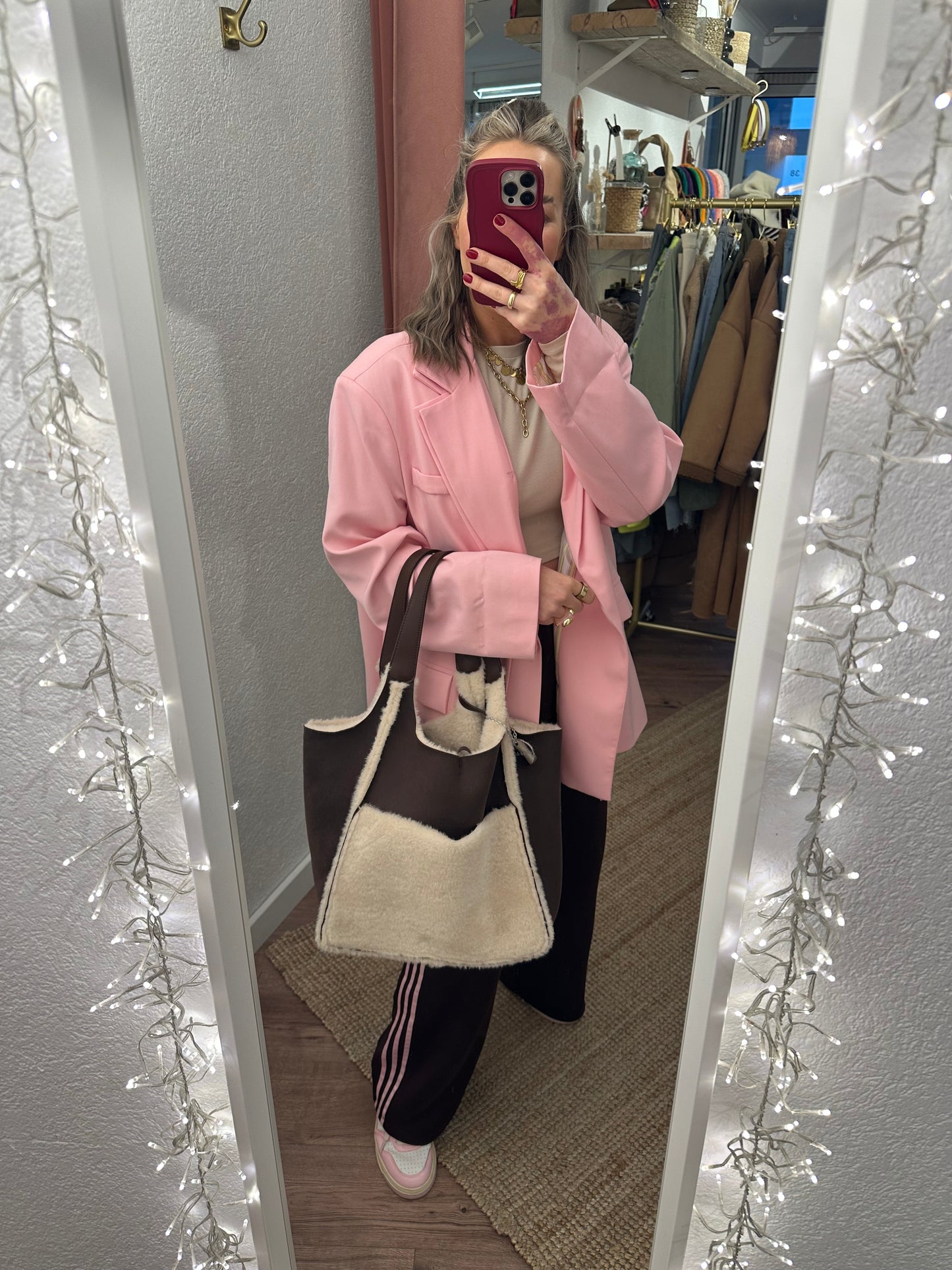 Super weiche Kunstfell Tasche versch. Farben