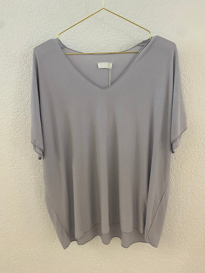 Basic T-Shirt mit V-Ausschnitt