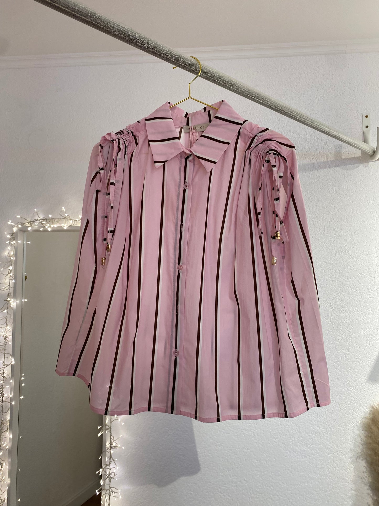 Kurzarm Bluse gestreift