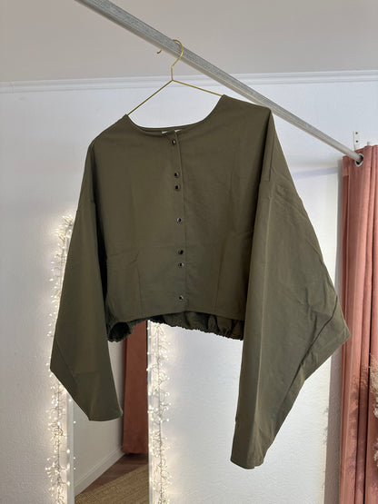 Dünne cropped Jacke