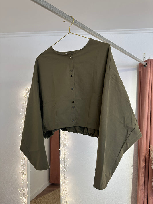 Dünne cropped Jacke