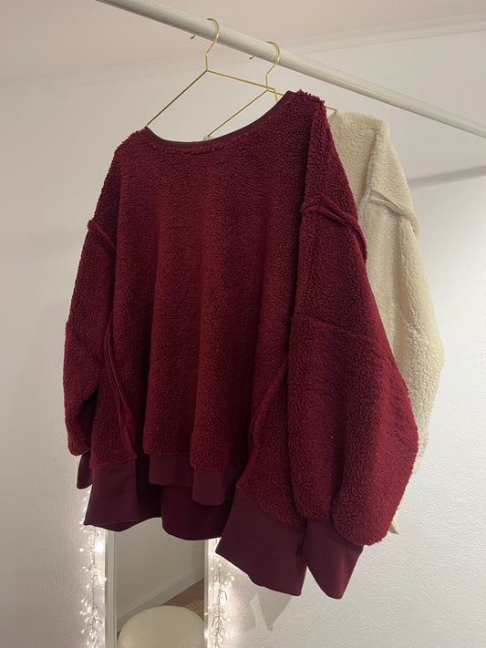 Teddy Sweater versch. Farben