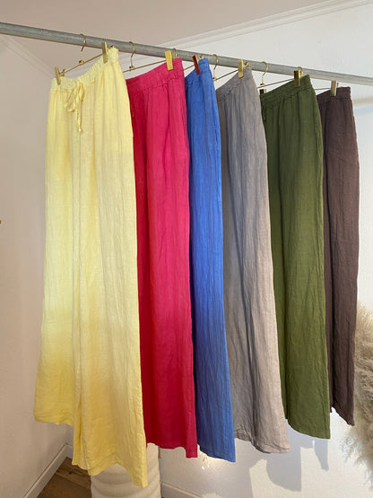 Leinenhose versch. Farben