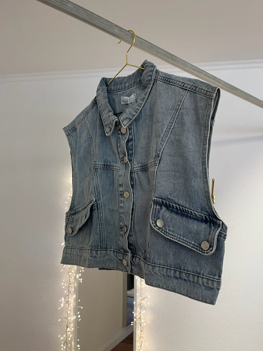 Oversized Jeansweste