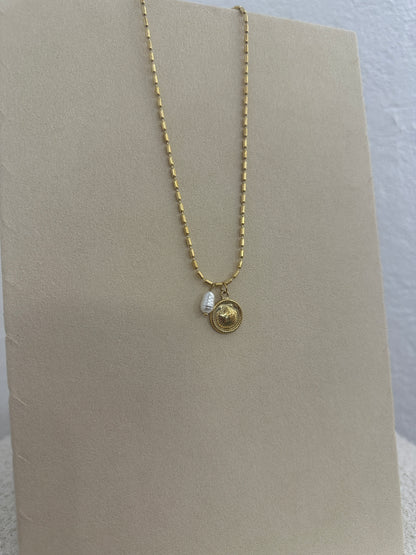 Kette mit Muschel Anhänger und Perle