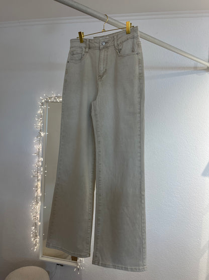 Wide Leg Jeans beige
