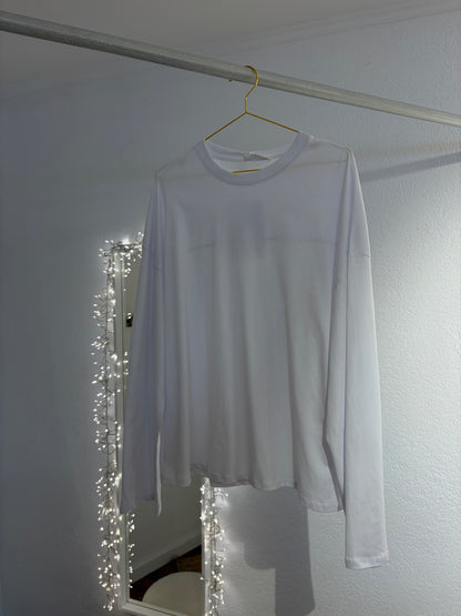 Oversized Longsleeve mit Rückennaht versch. Farben