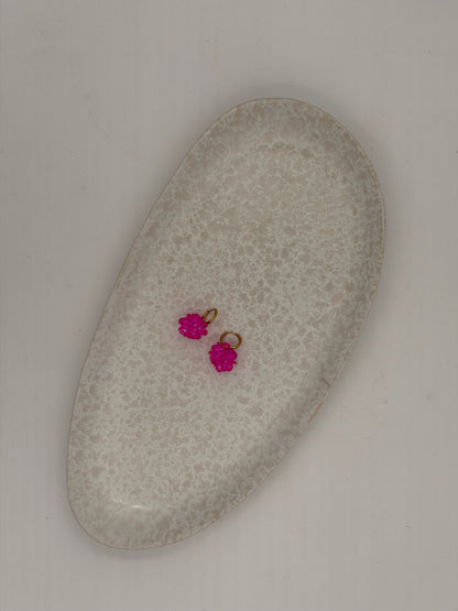 Pinke Blümchen Ohrringe