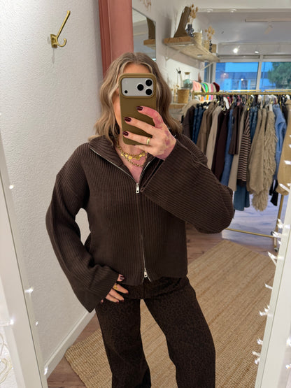 Strick Zipper versch. Farben