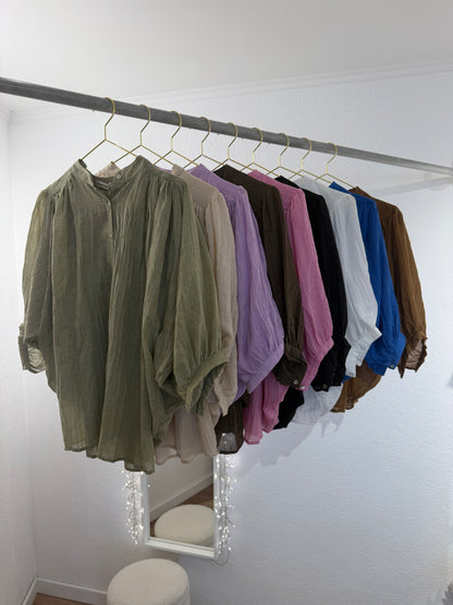 Leichte Bluse versch. Farben