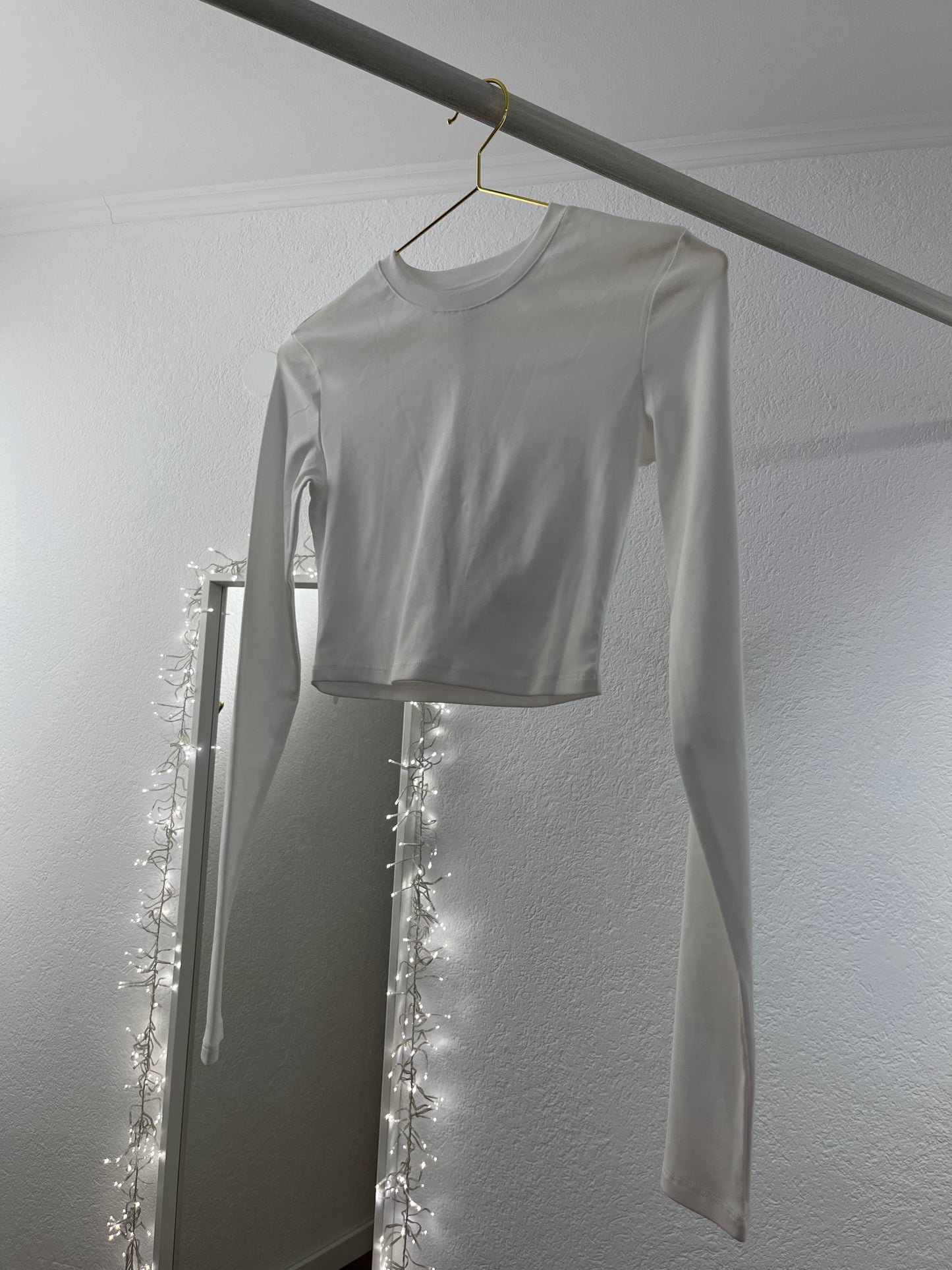 Cropped Langarmshirt versch. Farben