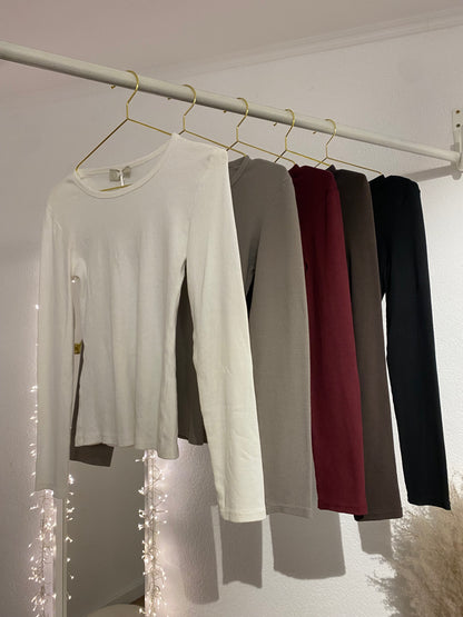 Basic Longsleeve tailliert