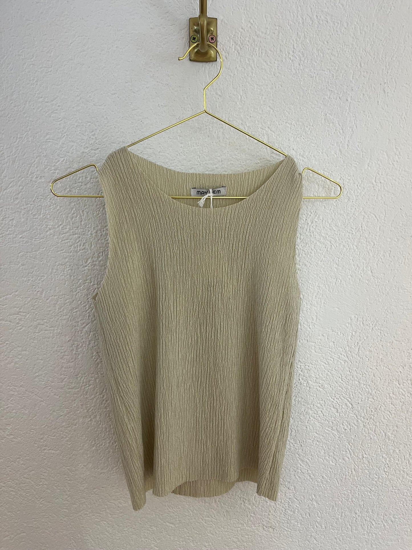 Top in Crepp Optik versch. Farben