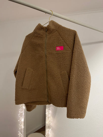 Teddyjacke mit Patch versch. Farben