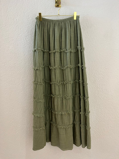 Rock mit Fransen versch. Farben