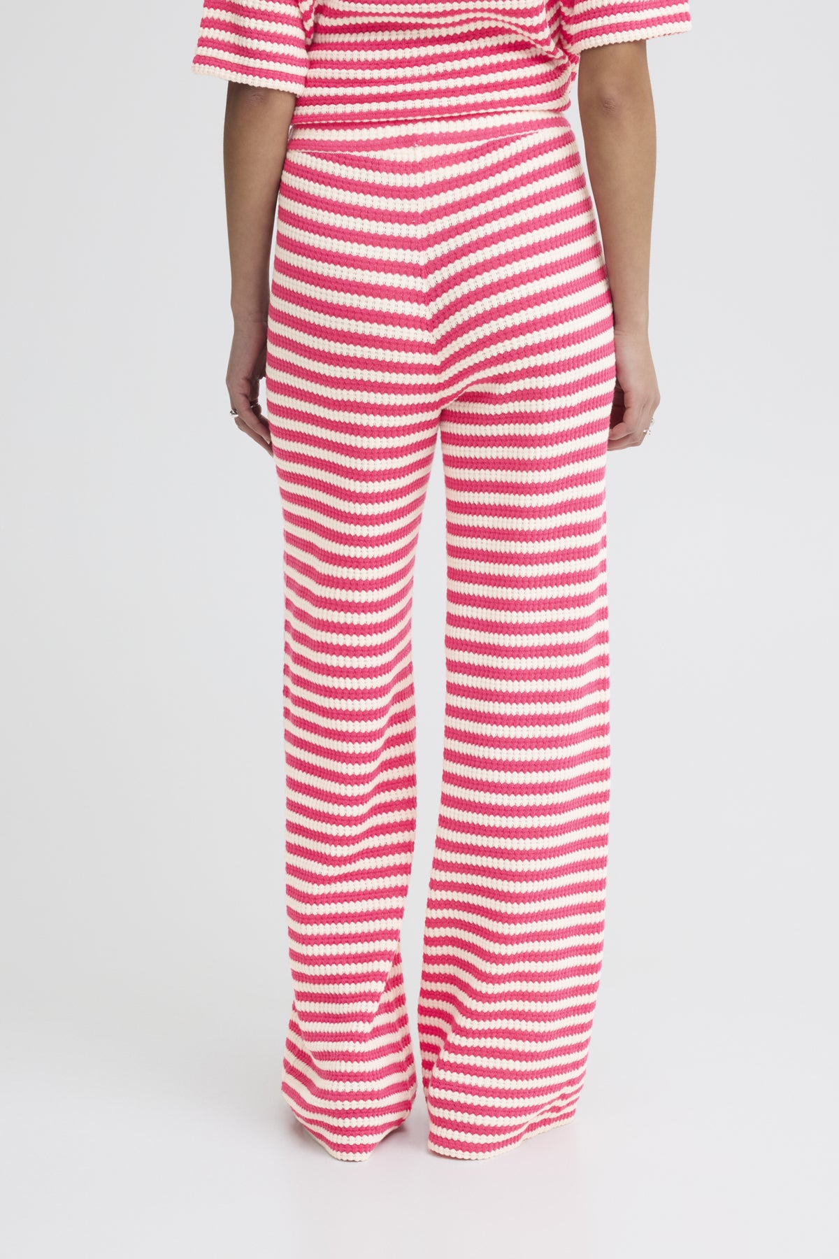 Strickhose pink/weiß