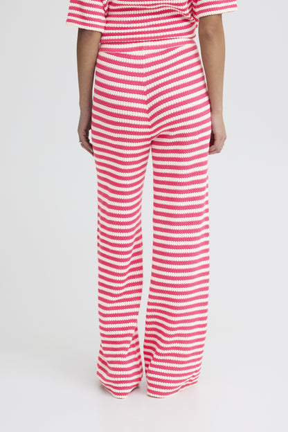 Strickhose pink/weiß