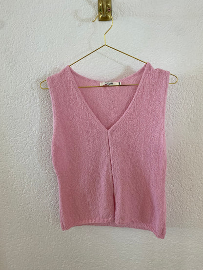 Stricktop mit V-Ausschnitt versch. Farben