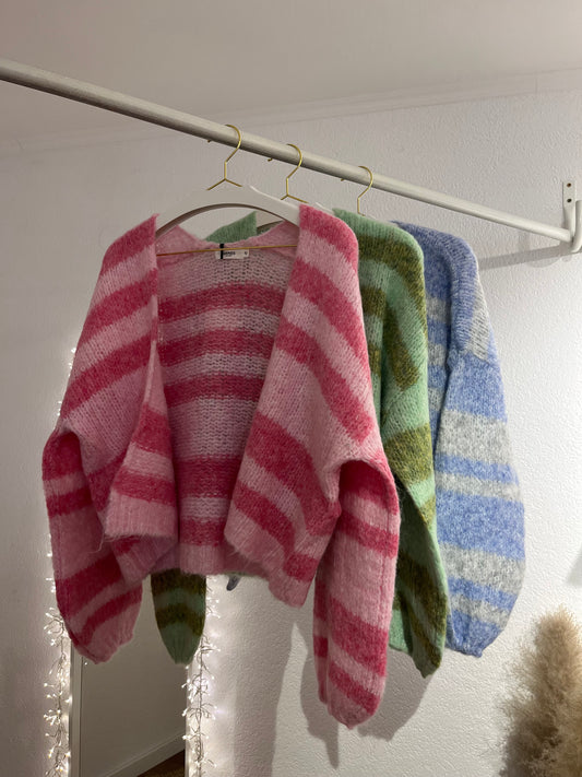 Weicher gestreifter Cardigan