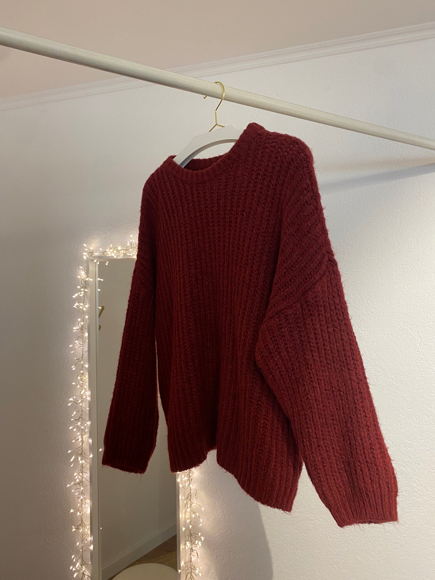 Grob gestrickter Strickpulli