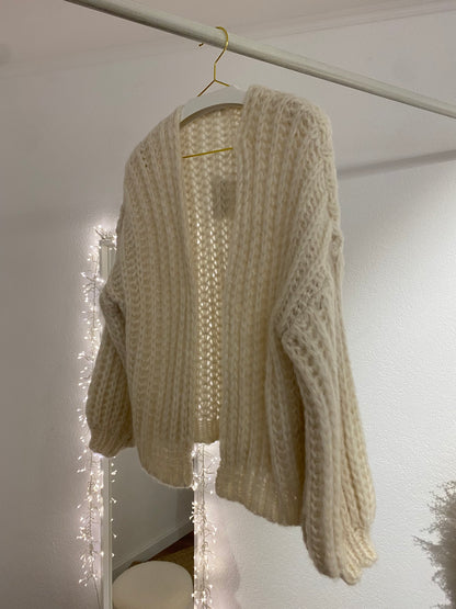 Grob gestrickter Cardigan