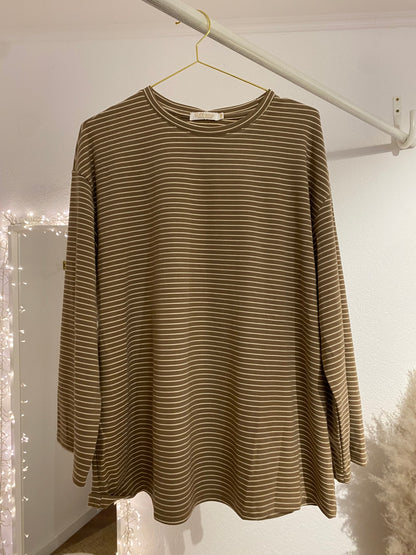 Weiches gestreiftes Sweatshirt