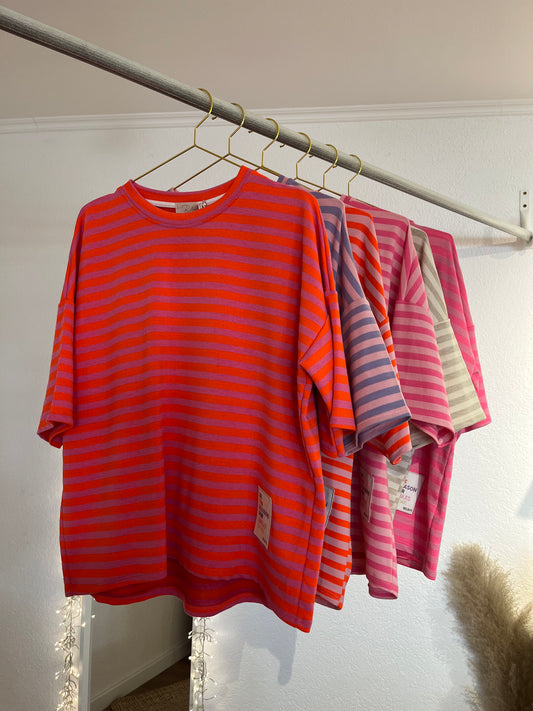 Gestreiftes Shirt mit Patch