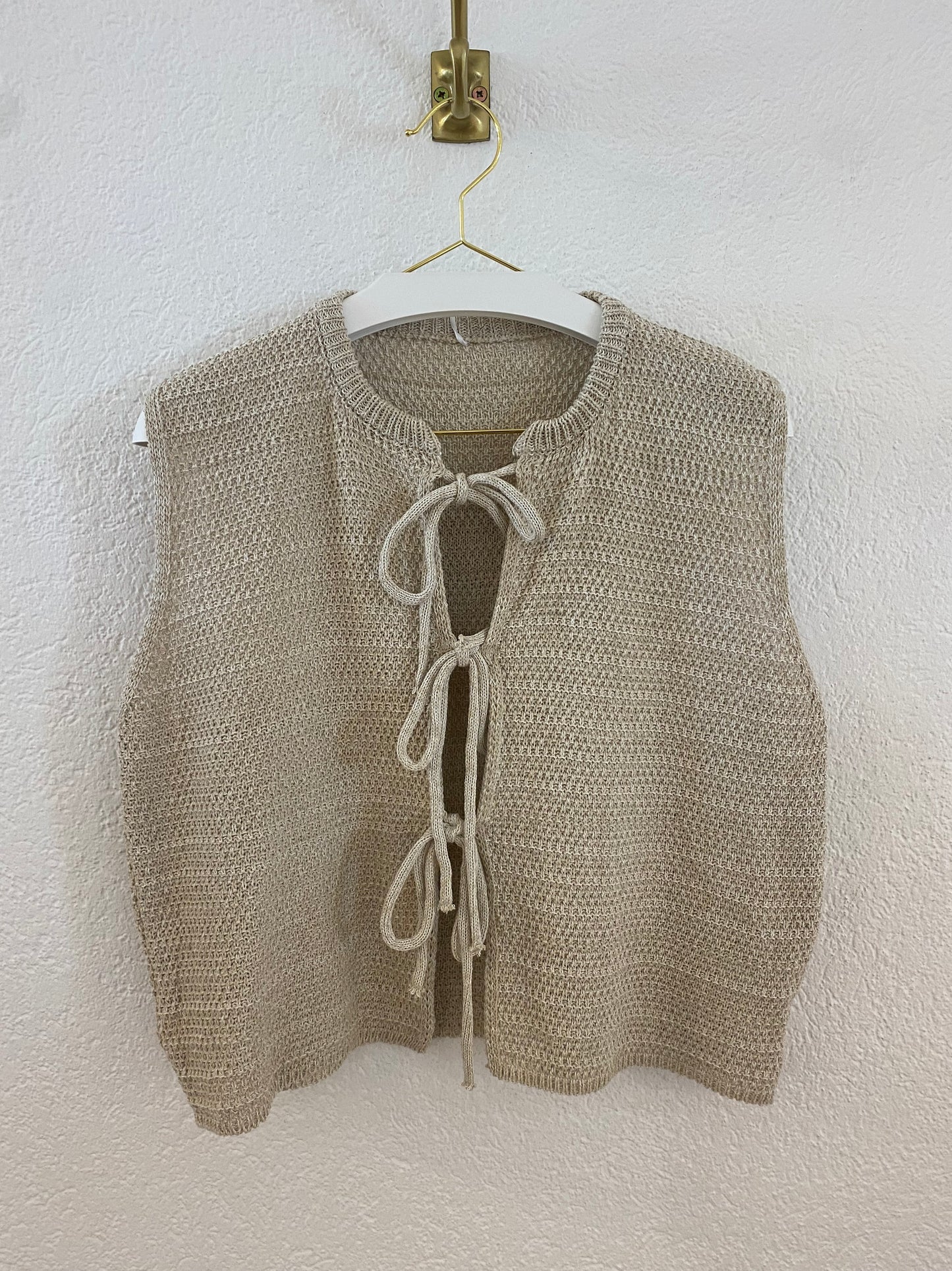 Melierte Strickweste versch. Farben