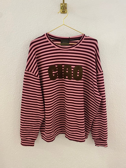 Gestreiftes Shirt „Ciao“