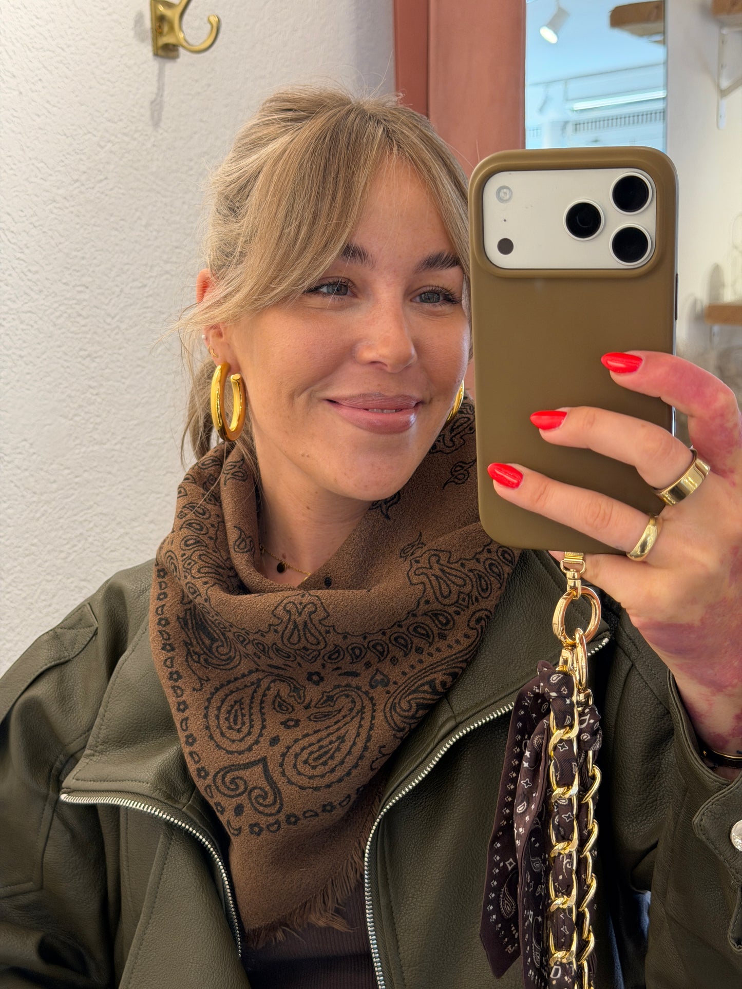 Dreieckstuch mit Paisley Muster versch. Farben