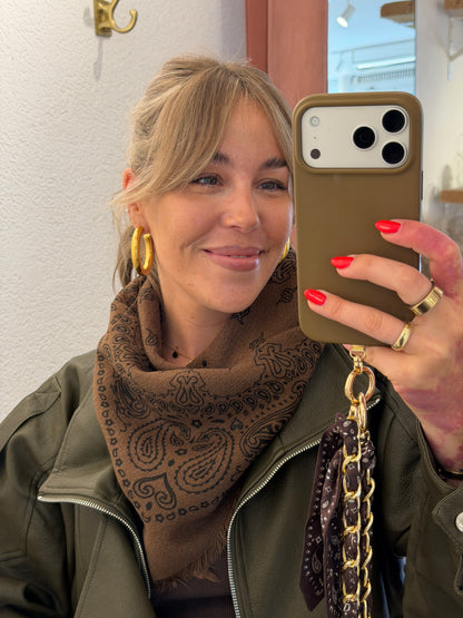 Dreieckstuch mit Paisley Muster versch. Farben
