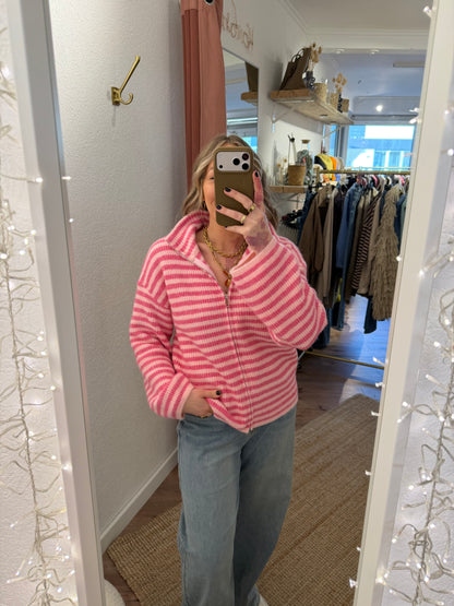 Flauschige Zipperjacke