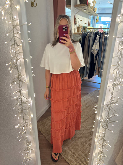 Rock mit Fransen versch. Farben