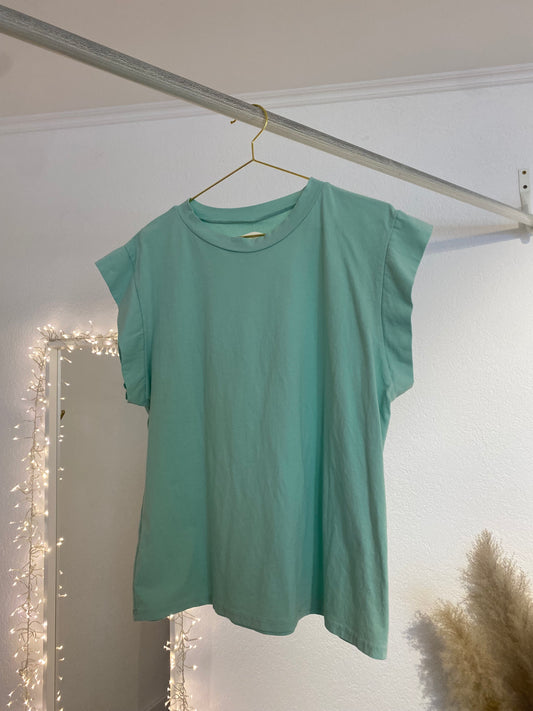 Ausgestelltes T-Shirt Mint
