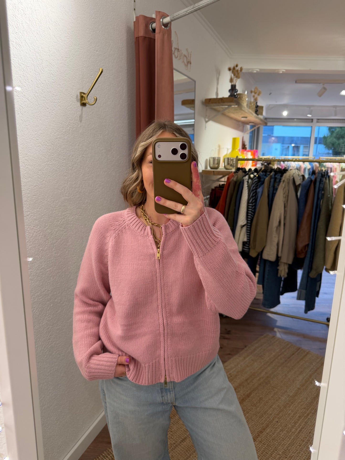 Strickzipper versch. Farben