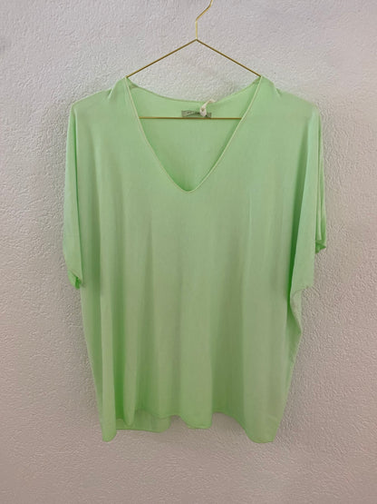 Basic T-Shirt mit V-Ausschnitt