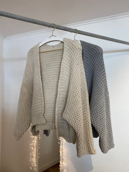 Grob gestrickter Cardigan