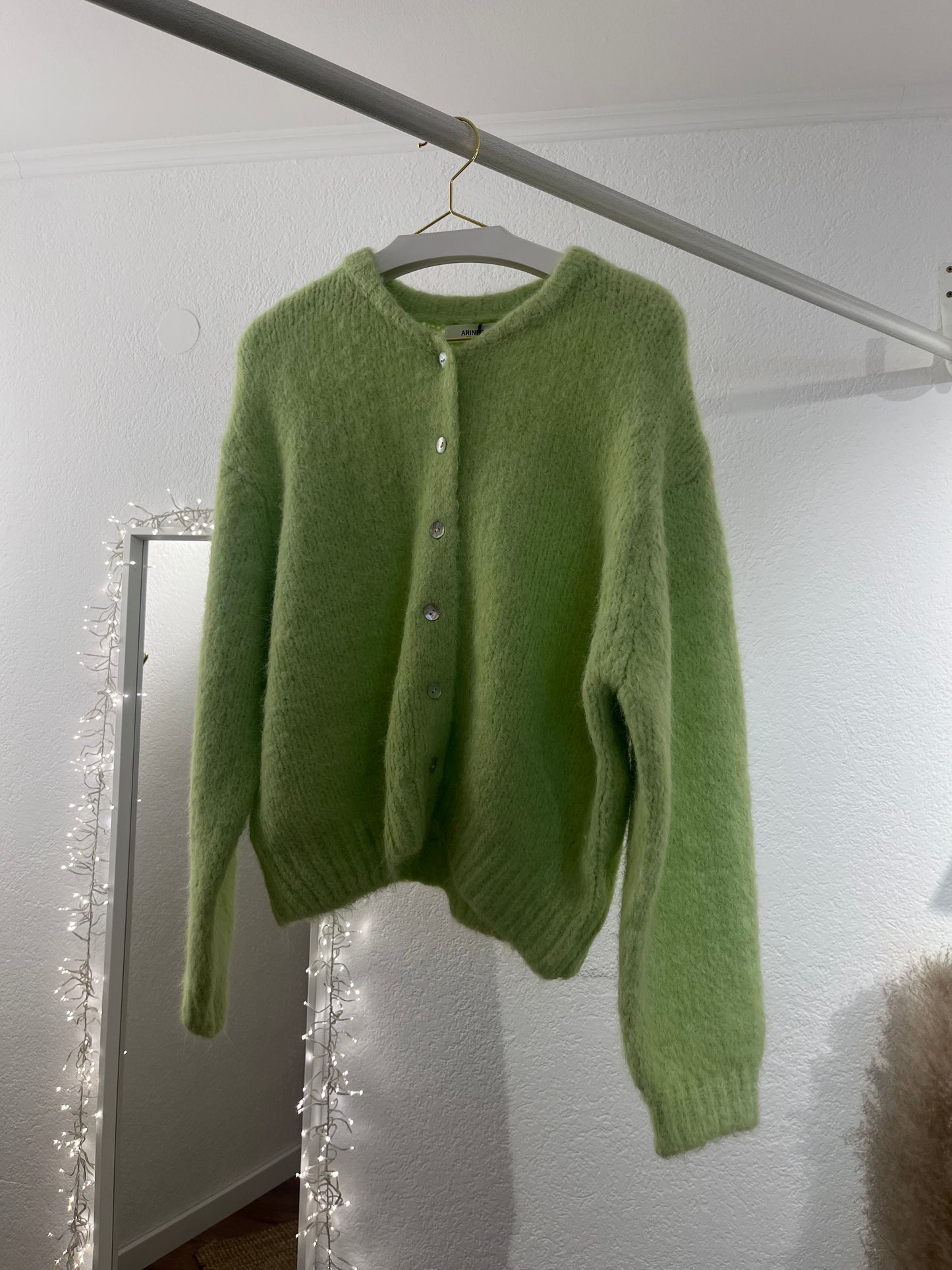 Weiche Strickjacke grün