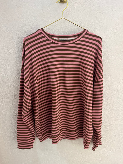 Gestreifte Oversize Shirts versch. Farben