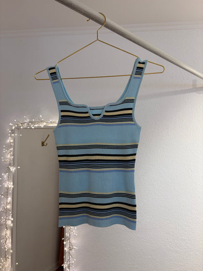 Gestreiftes Rippstricktop
