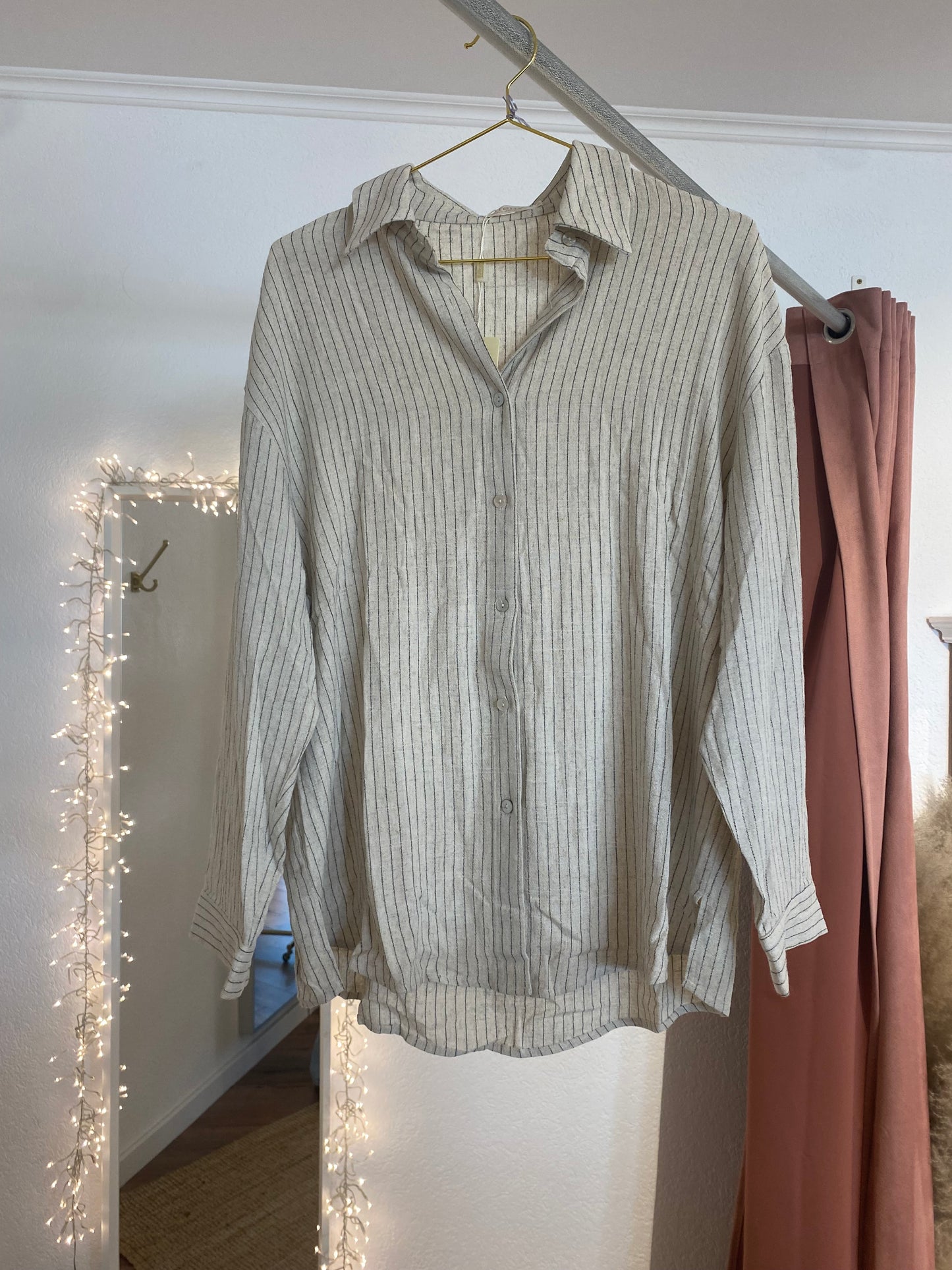 Leinenhemd mit Streifen