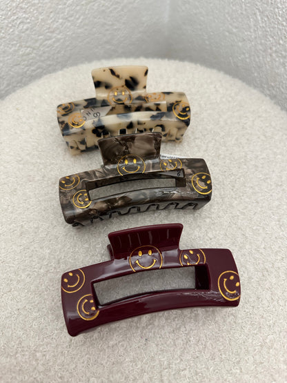 Smiley Haarspangen versch. Farben