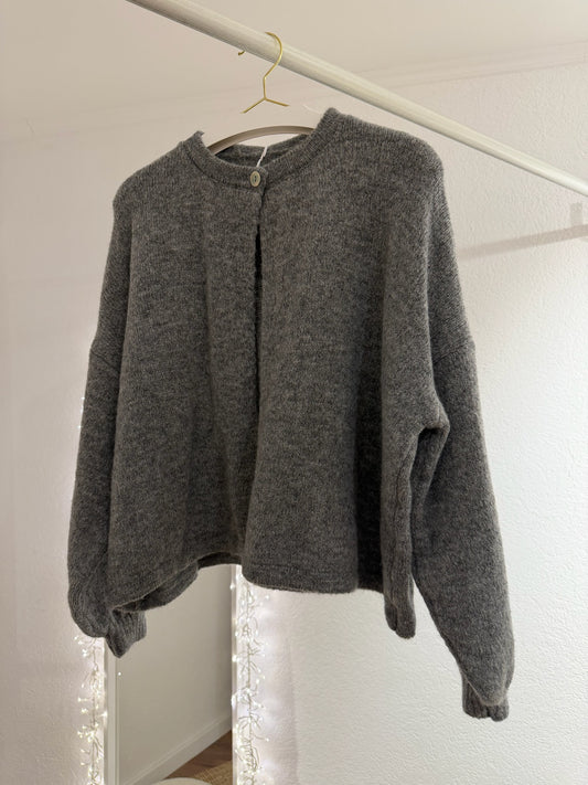 Strickcardigan mit Knopf