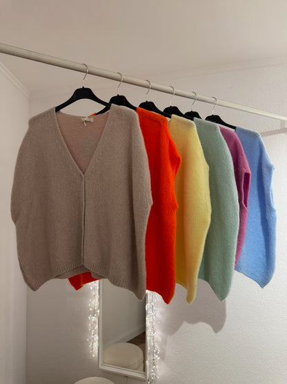 Oversized Strickpullunder versch. Farben