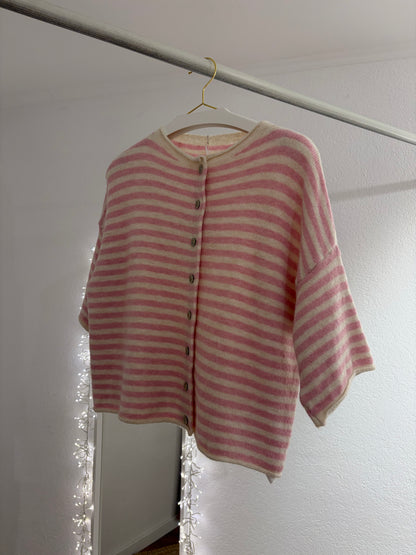 Strickshirt gestreift in versch. Farben