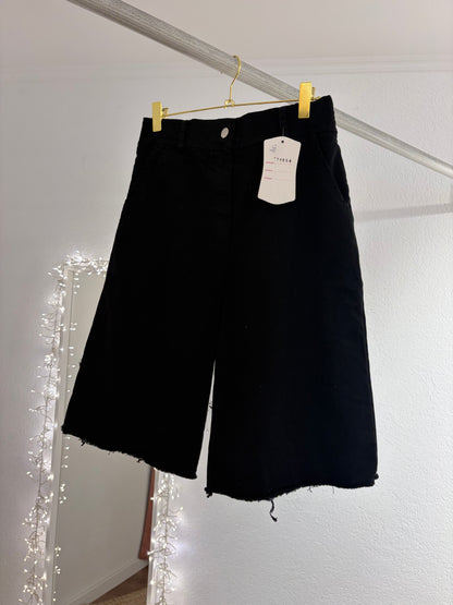 Ausgefranste Bermuda Jeans